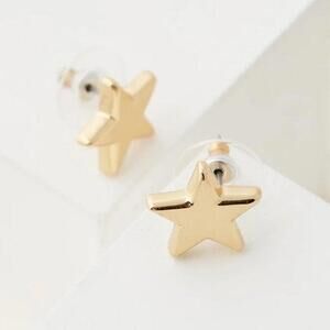Lele Sadoughi Ashford Star Stud Earrings Gold 14k Gold Plated